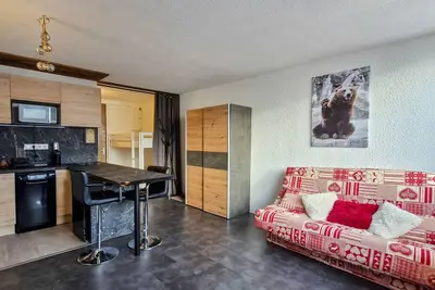 Image de Studio rénové à Flaine · Balcon Sud · Idéal pour 4 personnes