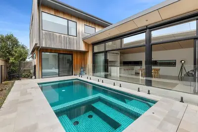 Heated Pool and Spa Coastal elegance