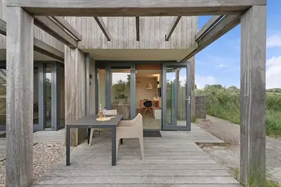 The studio for 2 persons features a stylish interior and is spread across two floors