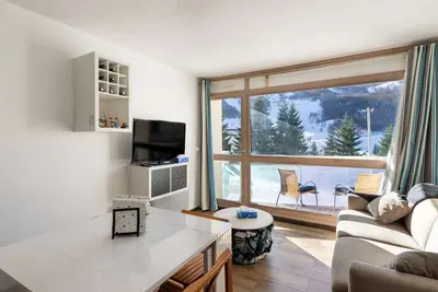 Image de Studio cabine 6 pers. proche pistes avec balcon et casier à ski