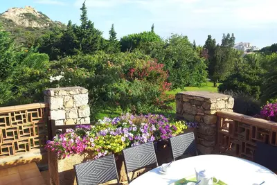 Image de Etage jolie villa calme avec vue magnifique sur Calvi et le Parc fleuri piscine