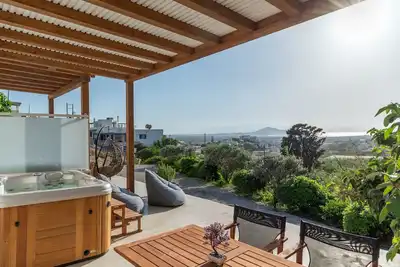 Image de Appartement 'The Diamond Of Naxos' avec vue sur la mer, Wi-Fi et climatisation