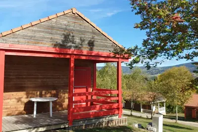 Image de Chalet Albizia avec vue sur la montagne, piscine partagée et Wi-Fi