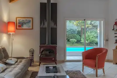 Image de Maison 8 pers, piscine privée, wifi, proche golf à Biscarrosse