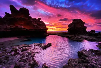 Image de Amazing Blairgowrie Beach Ocean Paradise Bridgewater Bay Rock Pools National Prk