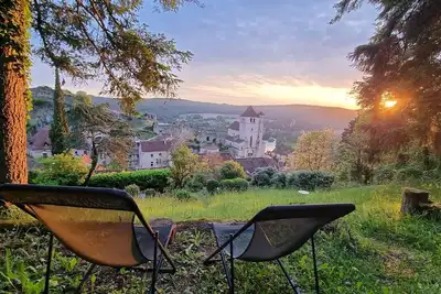 Image de Charme, Jardin et Superbes Vues sur St-cirq