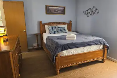 Ruby's private 2-bedroom home with parking. Recently renovated with flooring.