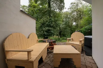 Image de Gîte Triskel \"Domaine Moulin Blanc\" avec terrasses privées, bain à remous partagé et Wi-Fi