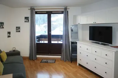 Image de Studio rénové, skis aux pieds, centre station, 4 pers