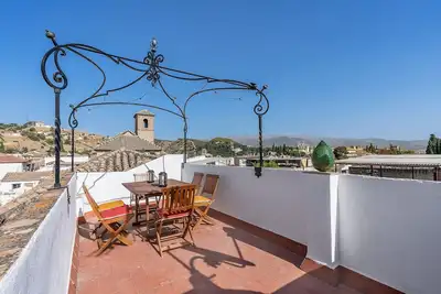 Image de Maison de vacances \"Carmen San Andrés\" avec vue sur les montagnes, terrasse privée et Wi-Fi