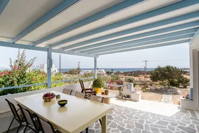 Image de Maison de vacances 'Myrto House' avec vue sur la mer, Wi-Fi et climatisation