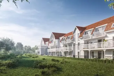 Image de Appartement F3 / 6 pers à 250m de la mer avec accès piscine