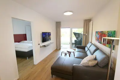 Image de Very modernly furnished, ground-floor two-room apartment in a quiet location