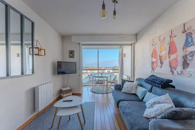 Image de Appartement 'Vue Mer Arcachon' avec vue sur mer, terrasse privée et Wi-Fi