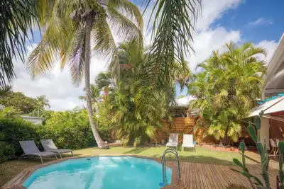 Image de Villa \"Marie Galante\" avec piscine pour 4/6 personnes à 50 mètres de la plage
