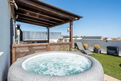 Image de Appartement 'Sunset- Spa and Bbq' avec vue sur la mer, Wi-Fi et climatisation