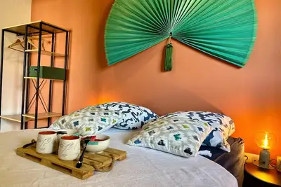 Image de Profitez d'un séjour paisible entre ville et plage-Duplex T3- commerces, Netflix