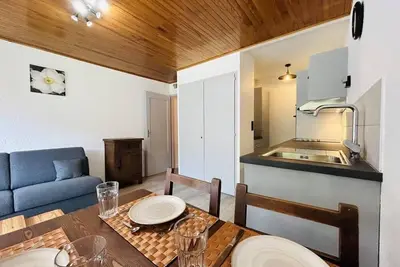 Image de 280m du centre station, 1er étage, vue montagne, balcon, 24m², Serre Chevalier