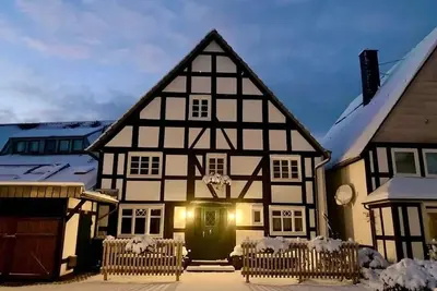 Image de Maison de vacances 'Goldhase Anno 1700' avec terrasse privée et Wi-Fi