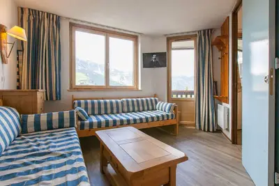 Image de Appartement rénové 2 pièces 5 pers, balcon sud, centre Avoriaz