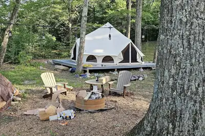 Image de West Branch Del Fly Fishing Glamp/Camp Monument Pool Private Access\nNew 2024\n\n