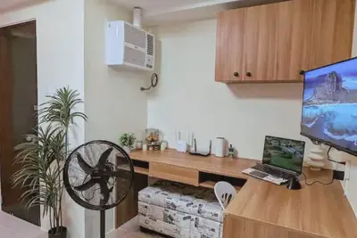 Image de Modern Studio Near Cebu Airport Fast WiFi Kitchen