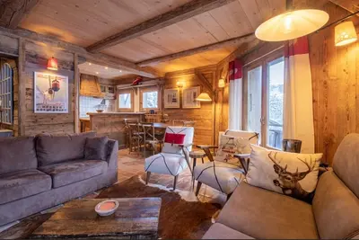 Image de Appartement duplex 3 Chambres  2 salles de bains Megève vue Mont-blanc