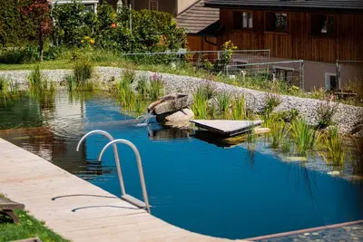 Appartement 'Bachmannhof Rosmarin' avec vue sur les montagnes, piscine partagée et Wi-Fi
