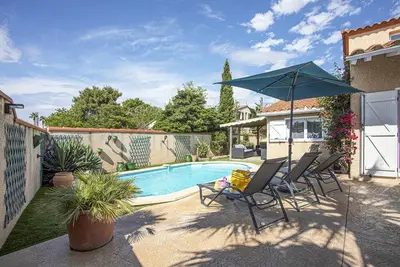Image de Villa climatisée T5 avec piscine privée proche plage et commerces