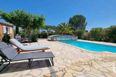 Image de Villa plein pied avec piscine, à trente minutes de la mer près du canal du midi