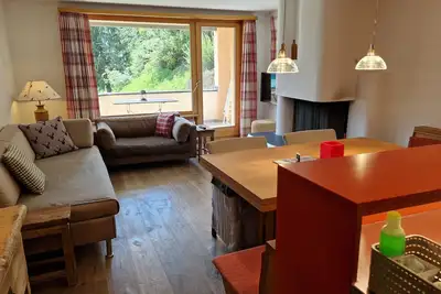 Image de Appartement de 3 pièces avec cuisine ouverte ; vue magnifique sur les montagnes