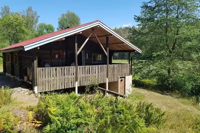 Image de Beautiful log holiday home not far from the lake with the possibility of motorboat rental
