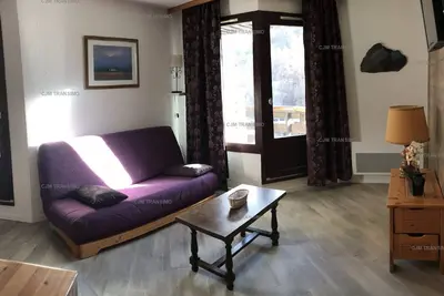 Image de Studio cabine 4 personnes, balcon et accès direct pistes