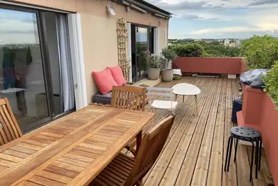 Image de Appartement sur le toit, 3 chambres vue sur Montpellier