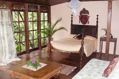 Banyan House at Balenbouche Estate, on 70 acres of beachfront property