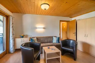 Image de Appartement de vacances \"Nr 21 Haus Voglreiter\" avec vue sur montagne, balcon et Wi-Fi