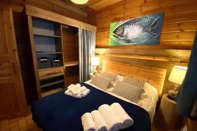 Image de Le Fishing Lodge Chalet en bois avec Bain Nordique