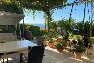 Image de Appartement de deux chambres avec la terrasse et la vue sur le mer Postira, Brac (A-22160-a)