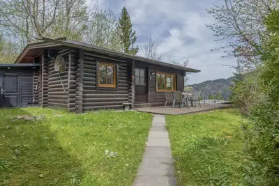 Image de Chalet en bois indépendant avec vue panoramique