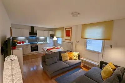 Image de Appartement de vacances 'Rheinblick Wohnung 2' avec terrasse commune, jardin commun et Wi-Fi