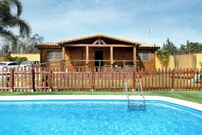 Image de Maison de vacances 'Casa Rural La Cabaña' avec piscine privée, terrasse privée et Wi-Fi