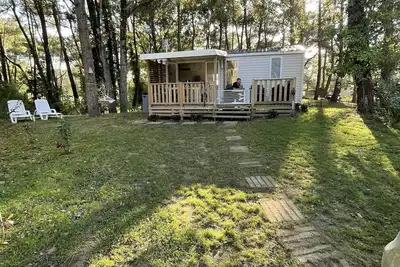 Image de Mobile home à Camiers niché dans une forêt de pins de 20 hectares.