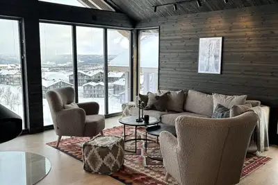 Image de Cozy, new and modern moutain lodge with a nice view, ski inn/out