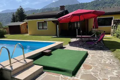 Image de Maison de vacances \"Haus Linsendorf\" avec accès privé au lac, piscine et Wi-Fi