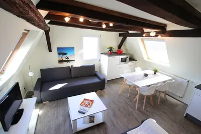 Image de Appartement de vacances 'Rheinblick Wohnung 5' avec terrasse commune, Wi-Fi et climatisation