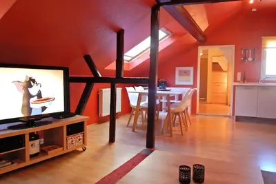 Image de Appartement de vacances 'Ferienhaus Rheinblick Wohnung 4' avec terrasse commune, Wi-Fi et climatisation