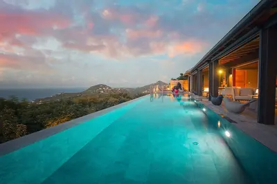 holiday vacation villa rental Caribbean, st. barts, st. barths, pool, air conditioning, view, wi-fi internet, lurin dist