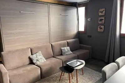 Image de À 150m des pistes de ski, 3ème étage, télévision, casier à ski, 25m², Flaine