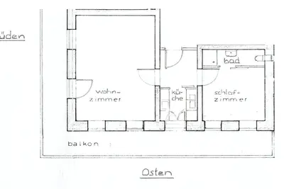 Image de Ferienwohnung für 2 Personen mit 1 Schlafzimmer und Wohnzimmer. Süd- und Ostbalkon, Liegewiese