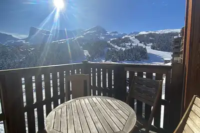 Image de Appartement cosy avec vue pistes